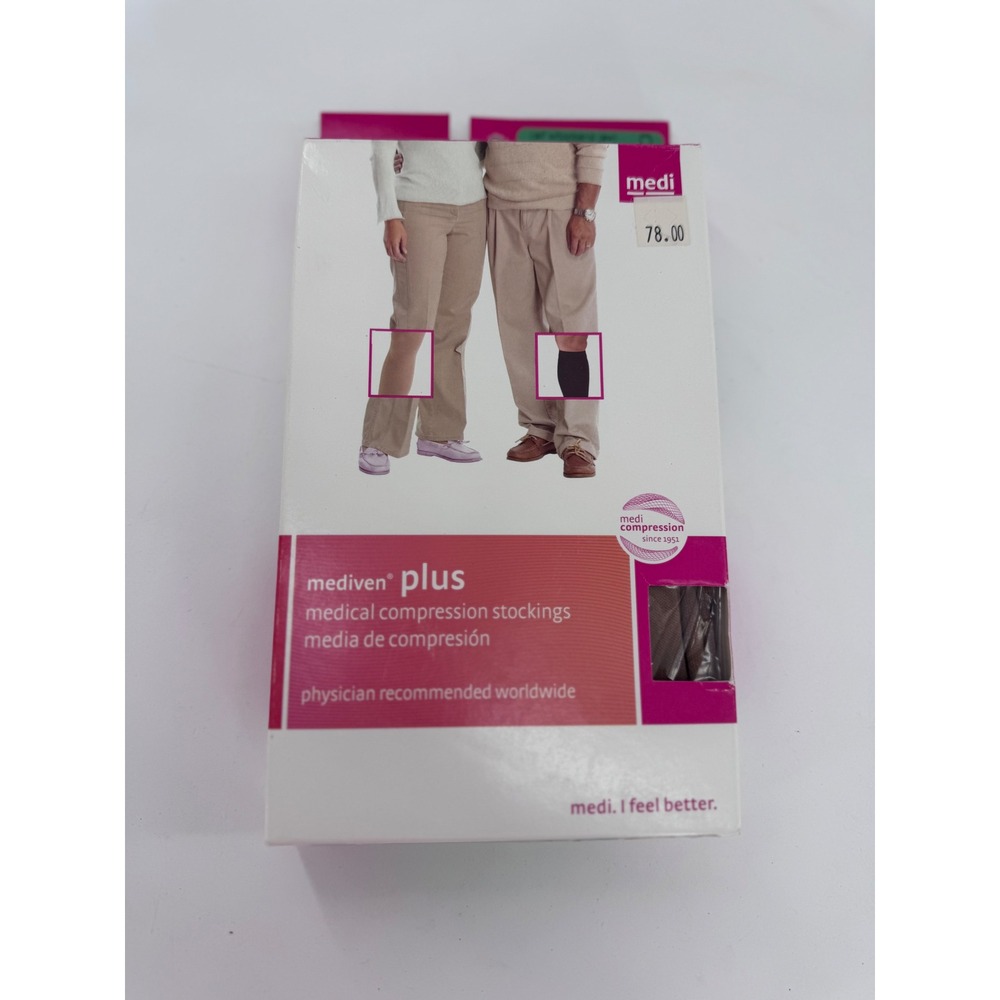 Medi Mediven Plus Compression Stockings Calf V Beige 20-30mmHg Closed Toe 16305